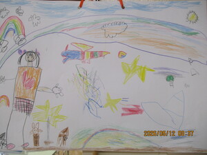 5歳児が書いてくれた絵の写真