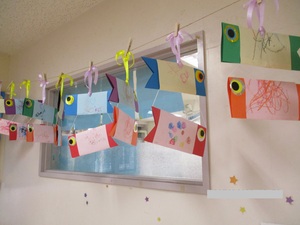 1歳児クラスの作品