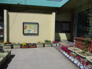 写真:向台保育園の園庭です