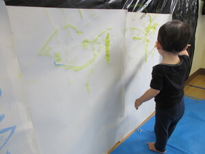 お絵描きの様子