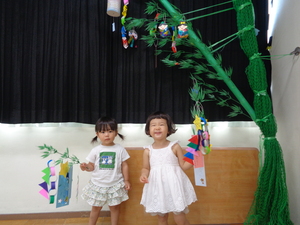 笹飾り作り写真