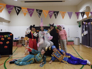 職員のハロウィン仮装