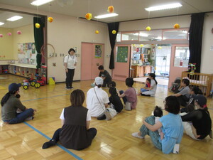 防災豆知識タイムの様子