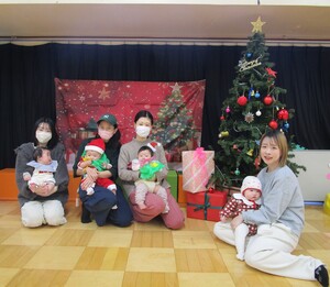 ツリーと集合写真