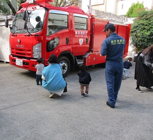 消防署見学の様子