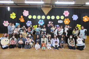 おおきくなったねの会、プチうさぎクラブ、うさぎクラブ、くまクラブの集合写真