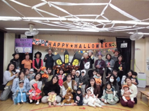 みどりDEハロウィンの集合写真