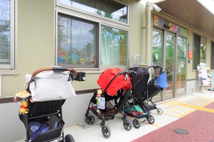 ベビーカー置き場の写真