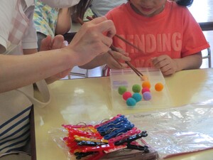 箸の持ち方指導