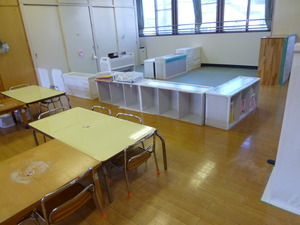 乳児の室内コーナー