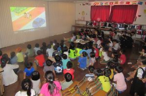 写真：ビデオ上映