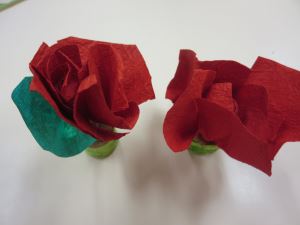 写真：和紙工作