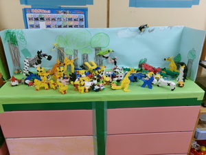 ブロックで作った動物たち