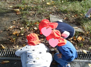 写真　グラウンドで遊ぶりす組