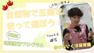 自然物で五感を使って遊ぼう！【かないくぼ保育園】（外部リンク）