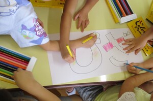 ピザ屋さん準備