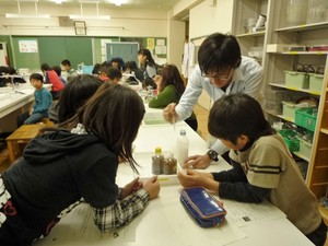 写真1：浄化実験の様子