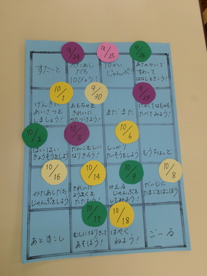 当日、親子で取り組むミッションの地図