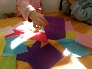 写真：材料のお花紙の写真