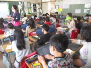 高二小　国語の授業