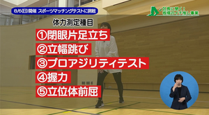 サムネイル：スポーツマッチングテスト体験