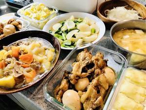 産後ドゥーラが調理した料理の一例です。