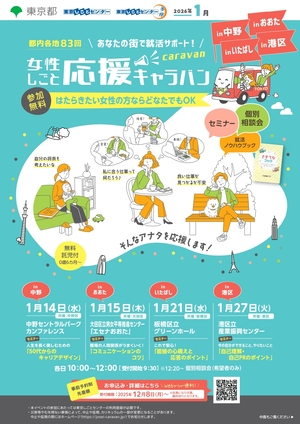 女性しごと応援キャラバンチラシ