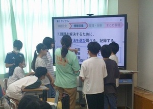 写真：学習している様子