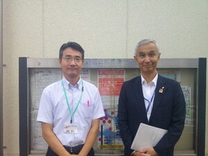 写真：校長先生と