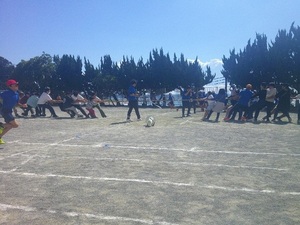 写真：親子競技の様子