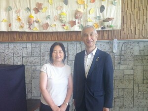 写真：山中校長と