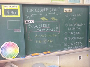 写真：授業の板書