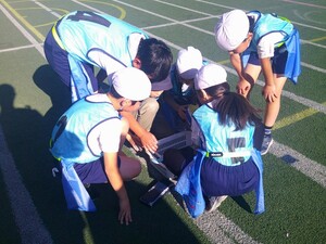 写真：体育の授業の様子