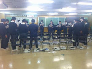 写真：音楽の授業