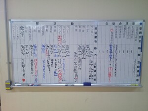 写真：委員会活動と部活動の活動一覧