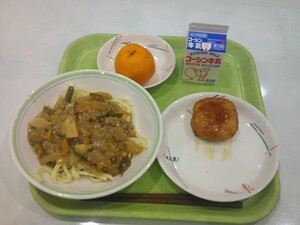 写真：当日の給食