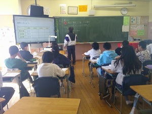 写真：5年生の算数の授業