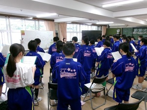 写真：音楽の授業の様子