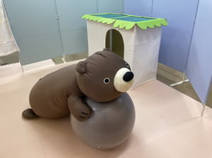 写真：ひみつきちの準備が進む