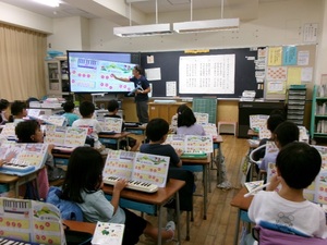 写真：音楽の授業の様子