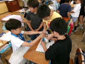 写真：算数の授業の様子