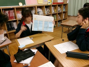 写真：グループ内での発表の様子