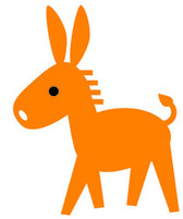 オレンジのロバ