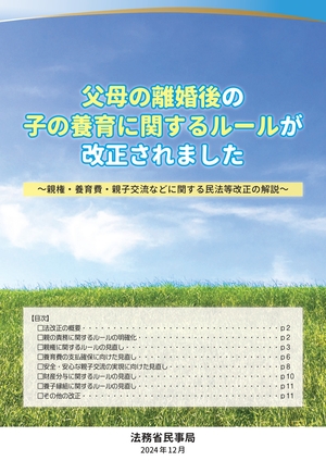 親権・養育費・親子交流などに関する民法等改正の解説