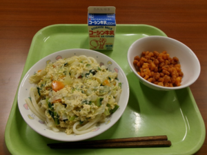 写真：当日の給食