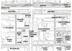 交流核エリアの施設配置