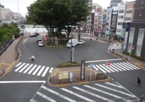 現在の駅前広場