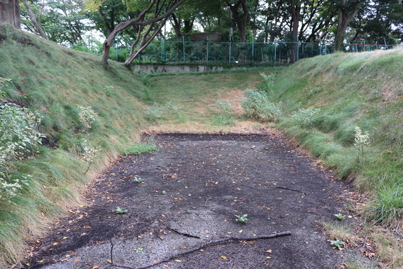 弾道検査標的跡