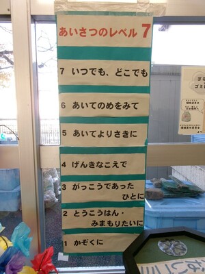 写真：あいさつのレベル7