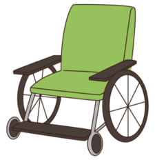 車いすのイラスト